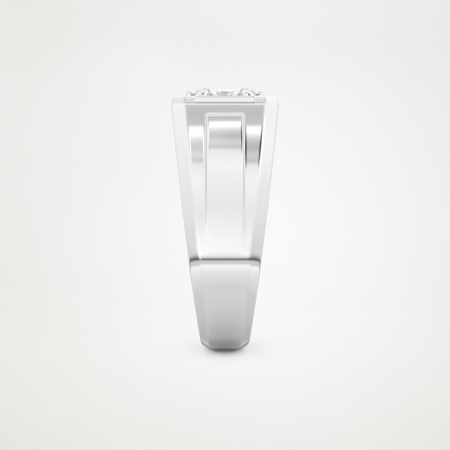 0.5 CT Princess Lab Grown Diamond Men's Wedding Band