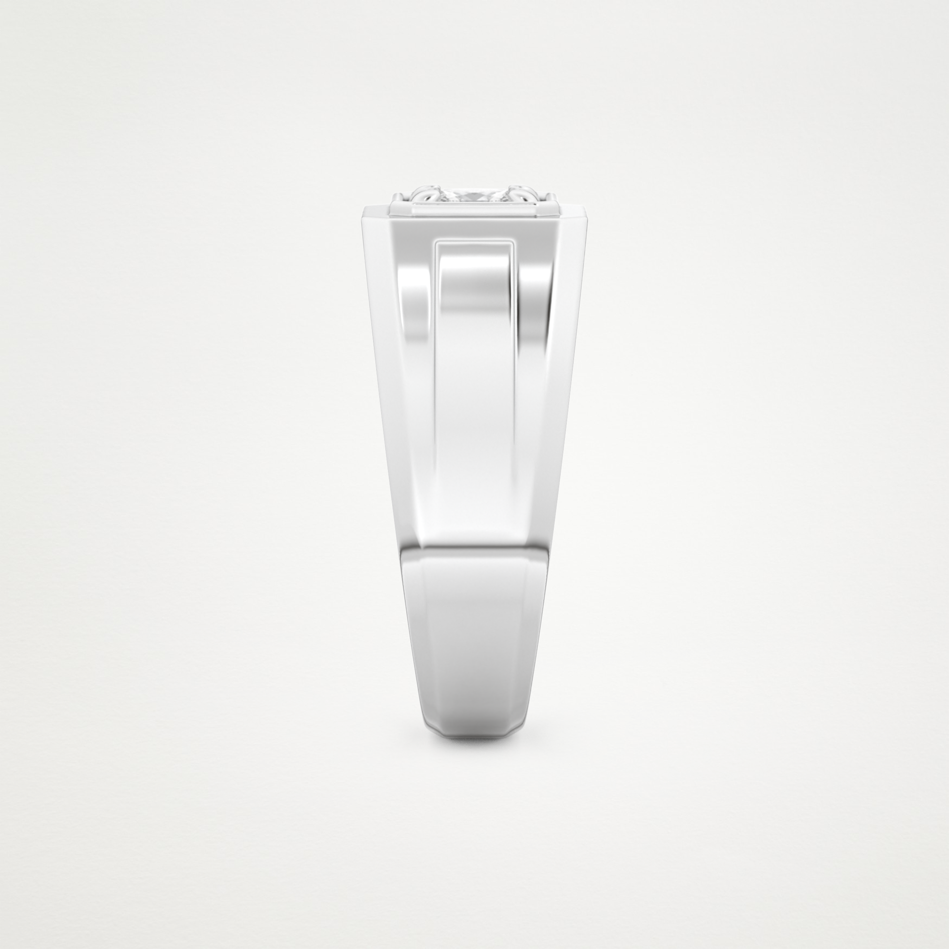 0.5 CT Princess Lab Grown Diamond Men's Wedding Band