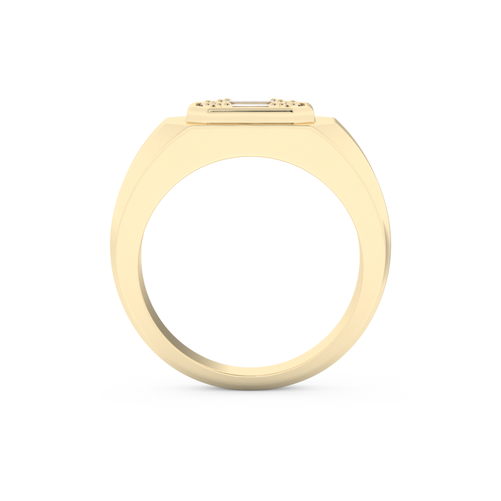 0.46 TCW Round & Baguette Lab Grown Diamond Men's Wedding Band