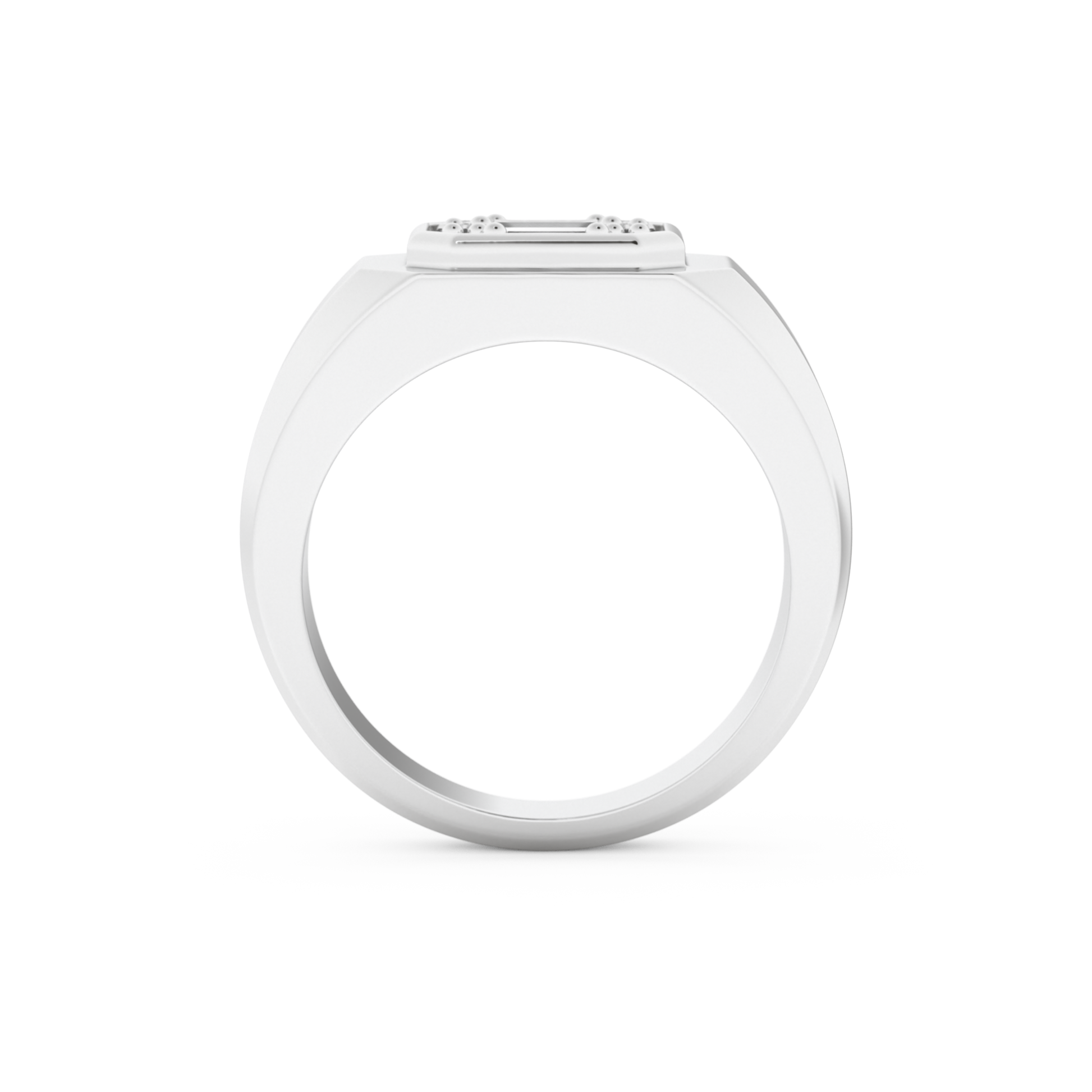 0.46 TCW Round & Baguette Lab Grown Diamond Men's Wedding Band