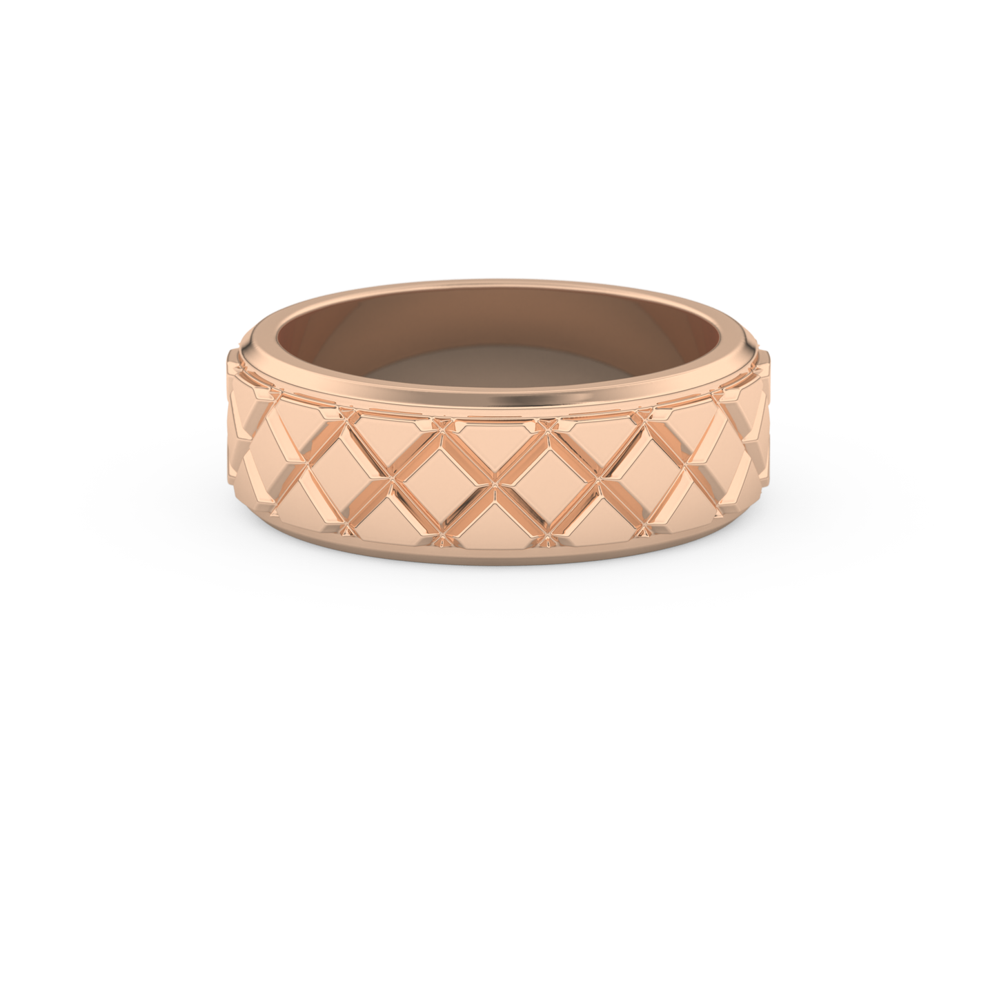 Patterned Men's Wedding Band