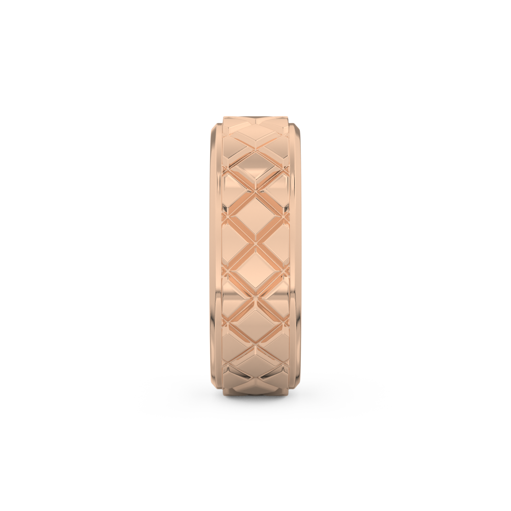Patterned Men's Wedding Band