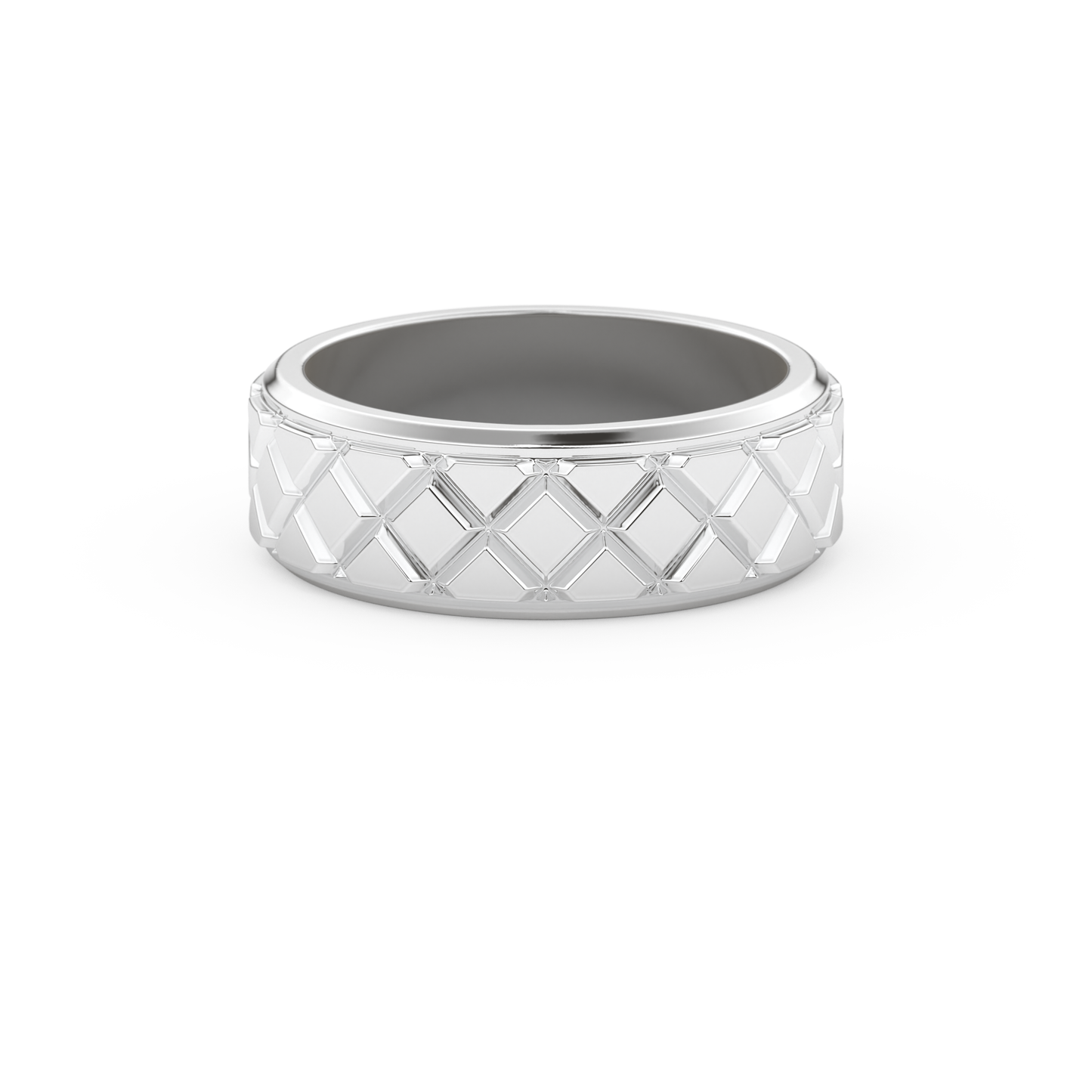 Patterned Men's Wedding Band