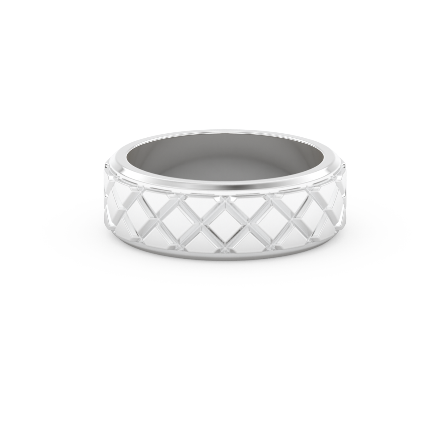 Patterned Men's Wedding Band
