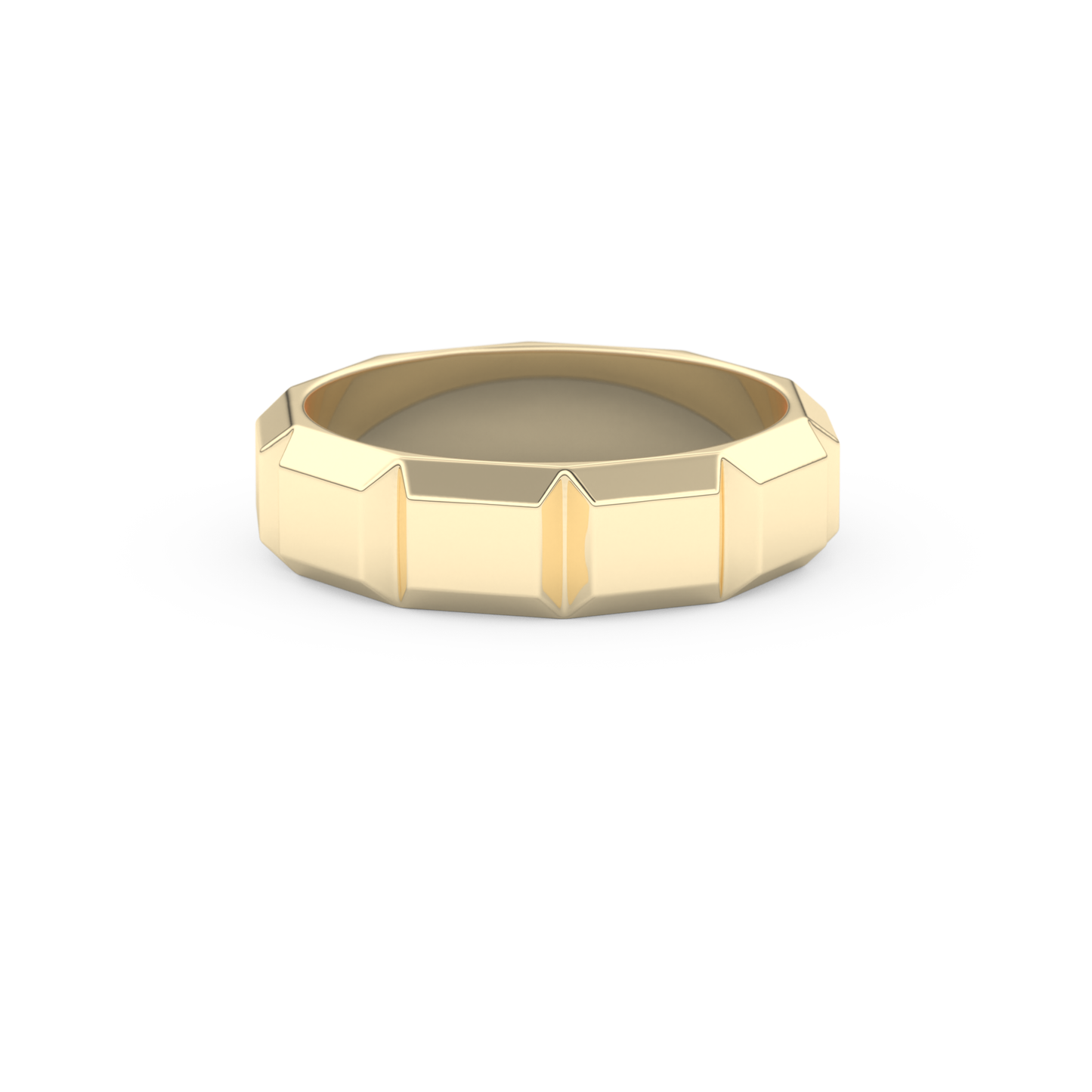 Patterned Men's Wedding Band