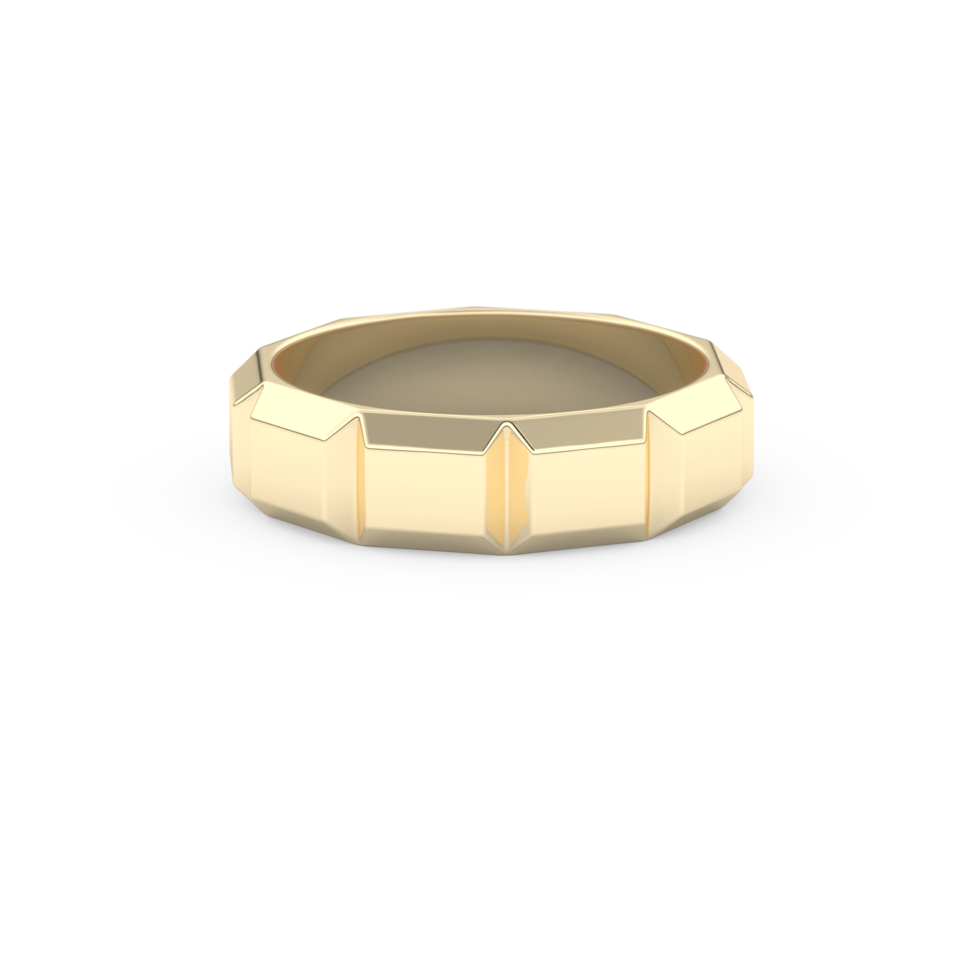 Patterned Men's Wedding Band
