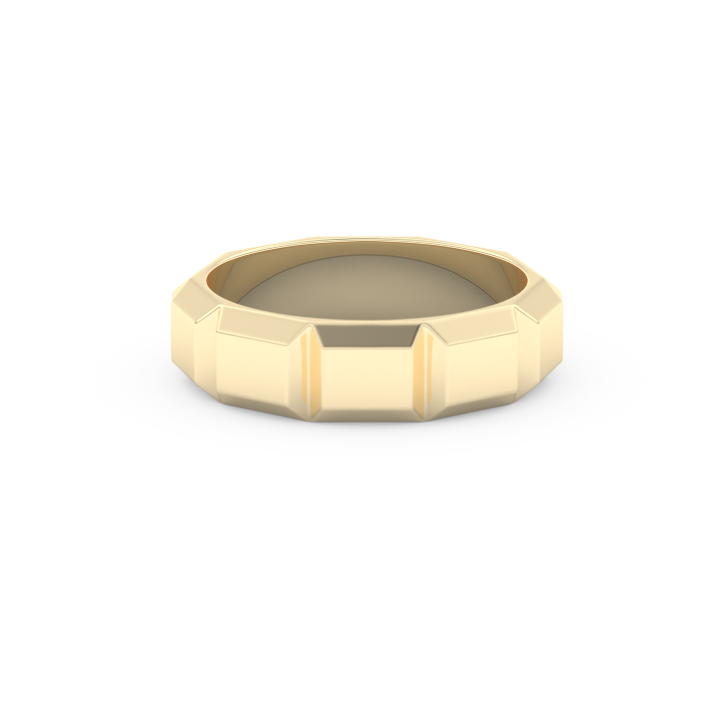 Patterned Men's Wedding Band