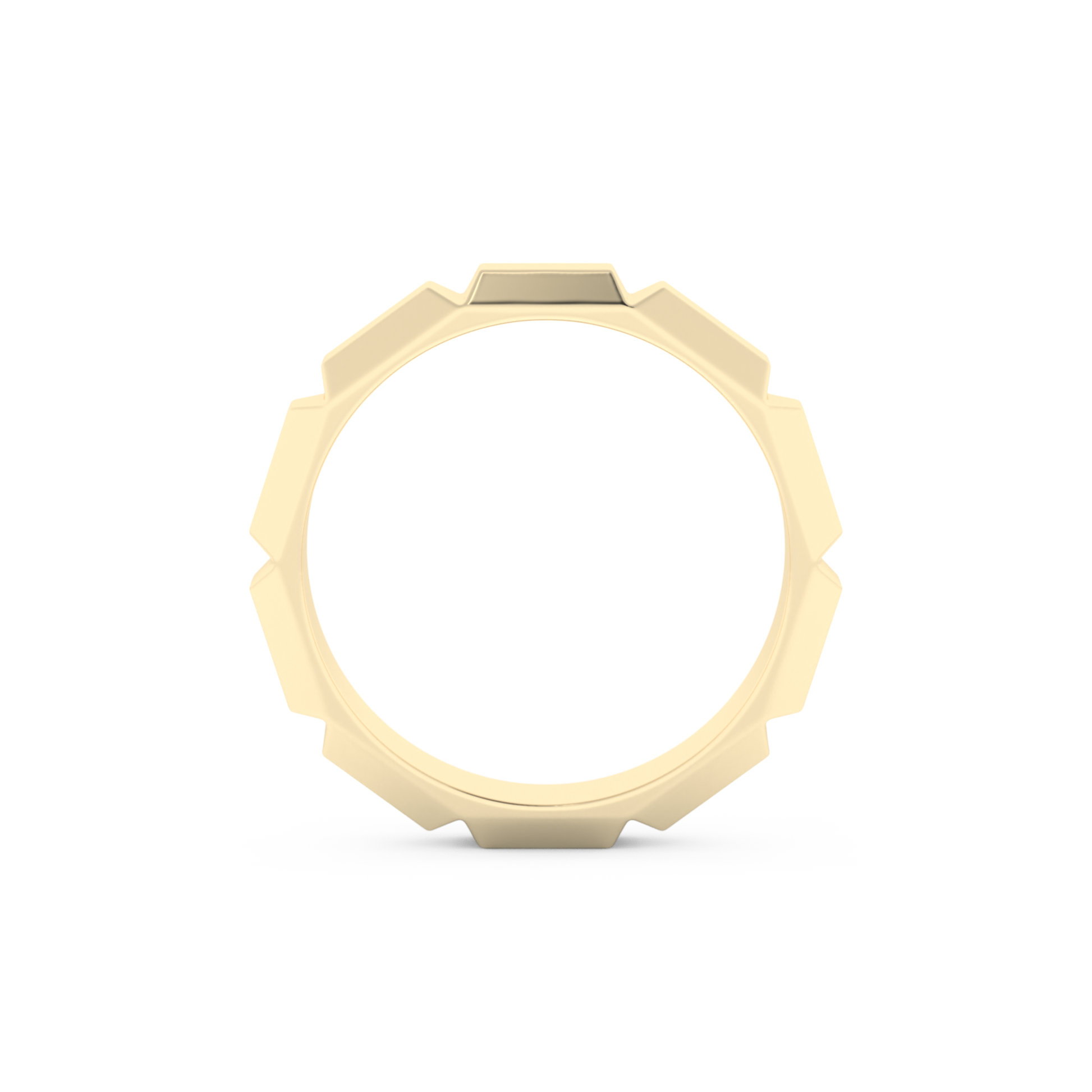 Patterned Men's Wedding Band