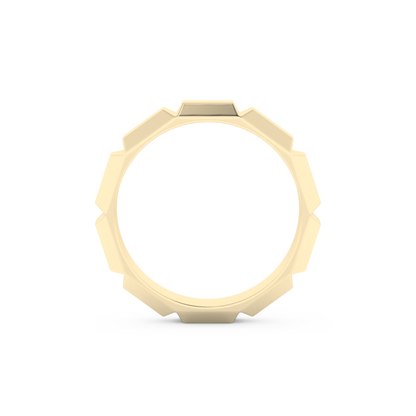 Patterned Men's Wedding Band