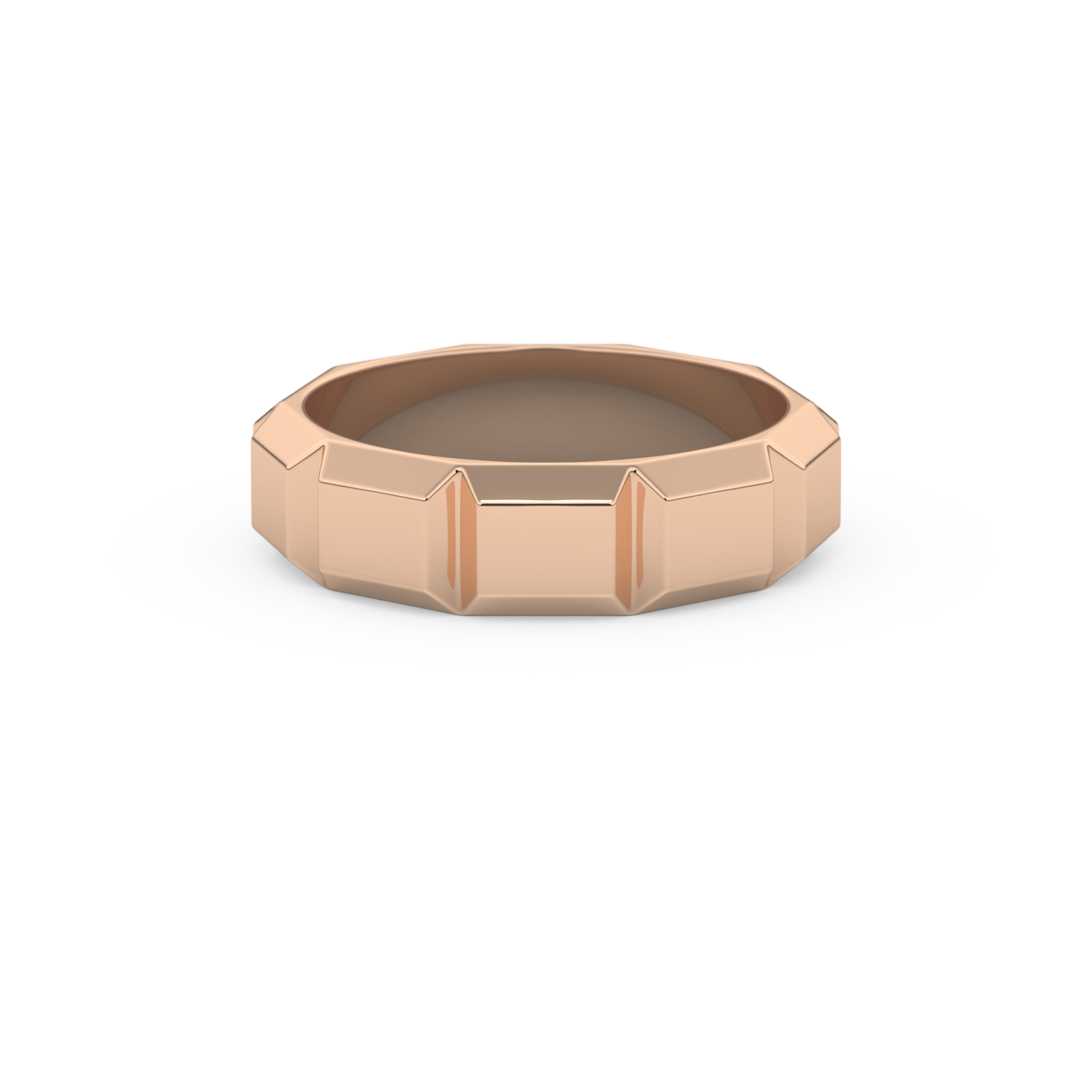Patterned Men's Wedding Band