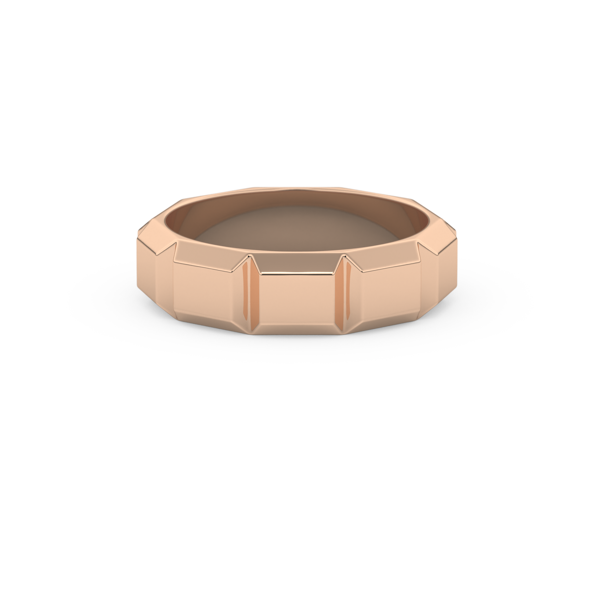 Patterned Men's Wedding Band