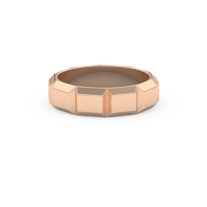 Patterned Men's Wedding Band