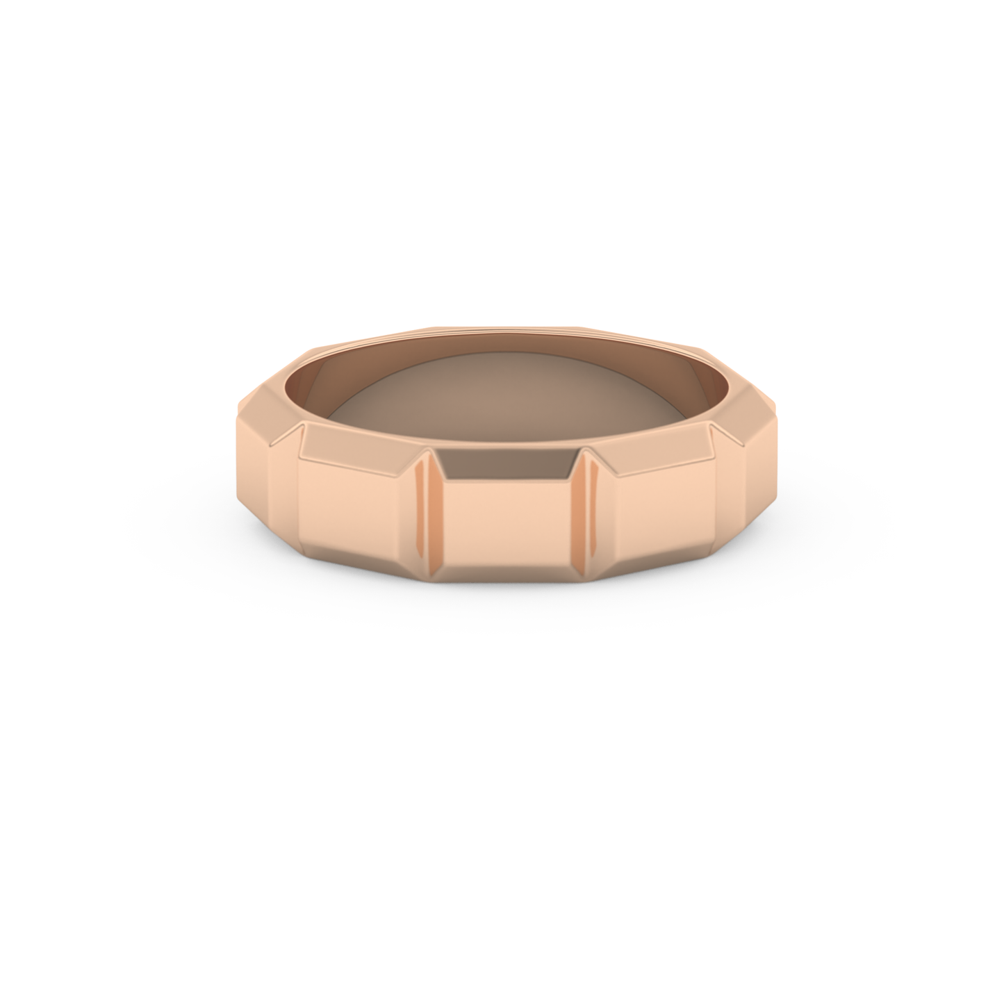 Patterned Men's Wedding Band
