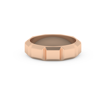 Patterned Men's Wedding Band