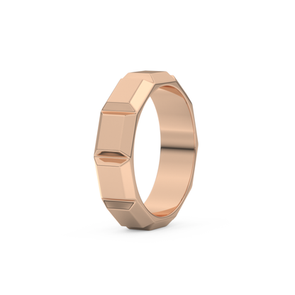 Patterned Men's Wedding Band