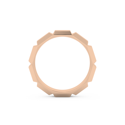 Patterned Men's Wedding Band