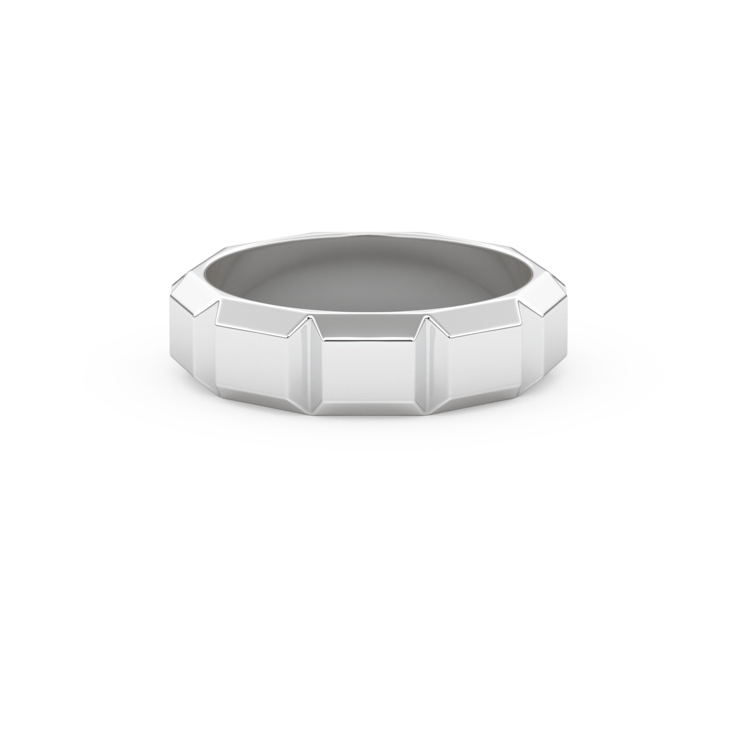 Patterned Men's Wedding Band