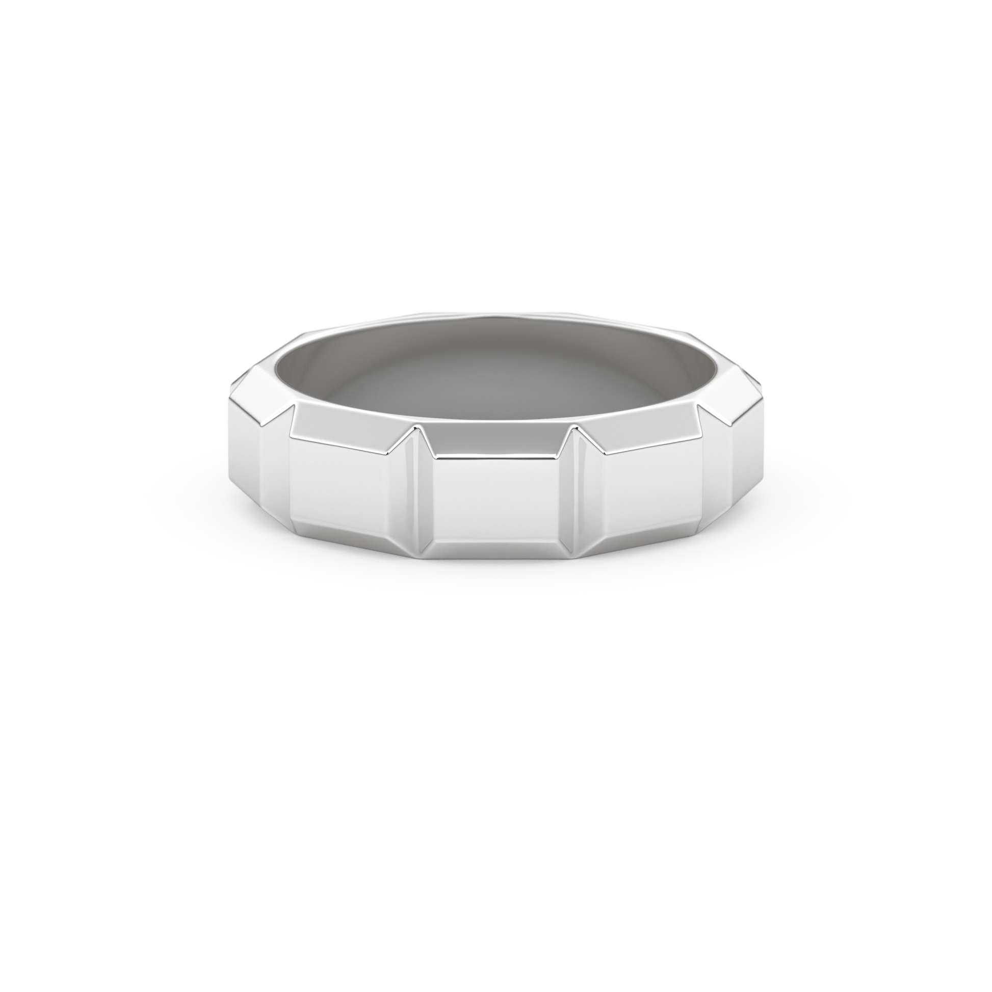 Patterned Men's Wedding Band