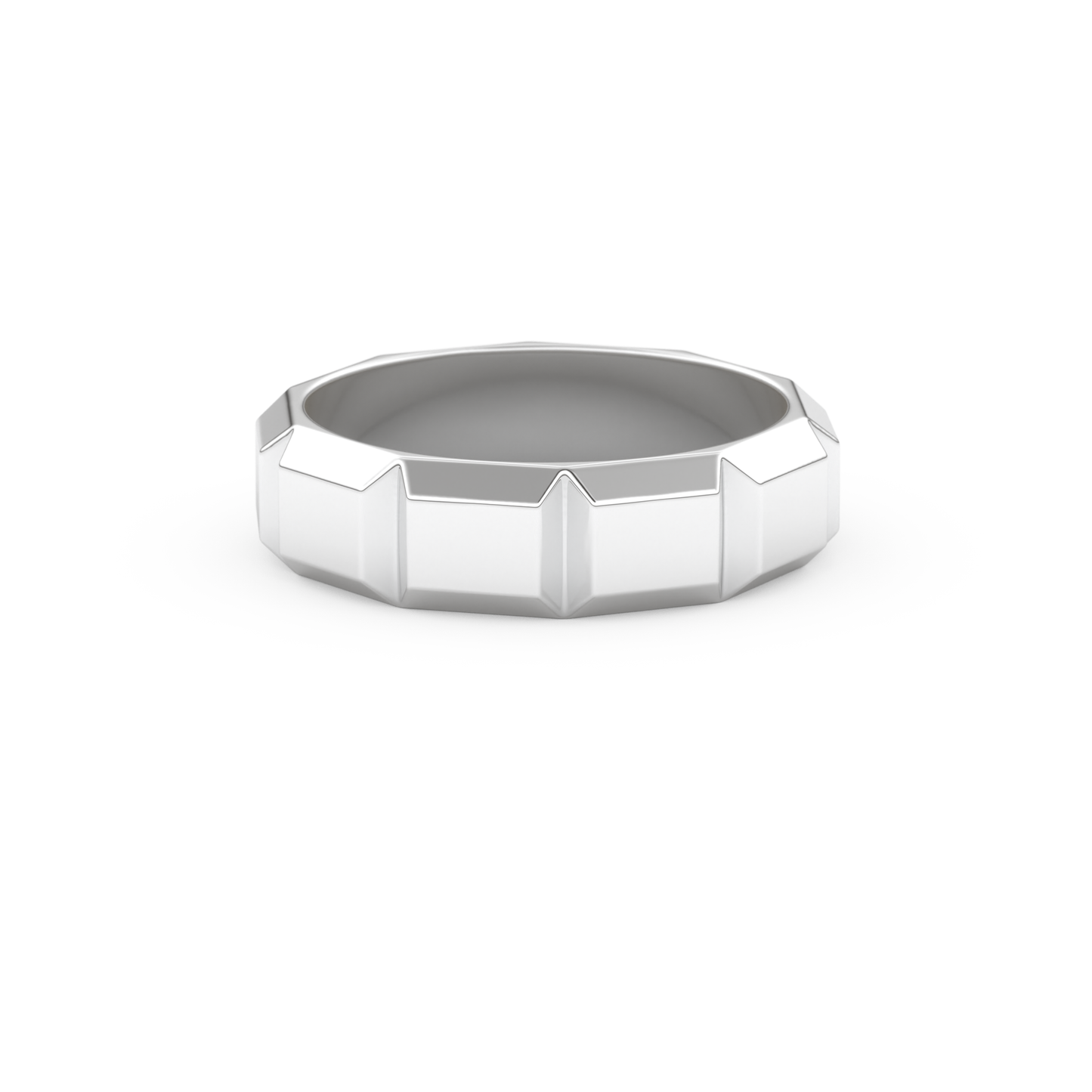 Patterned Men's Wedding Band