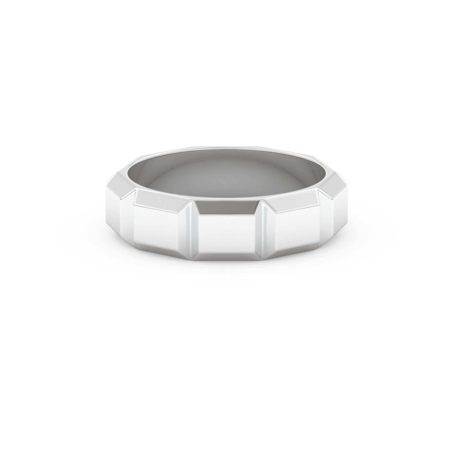 Patterned Men's Wedding Band