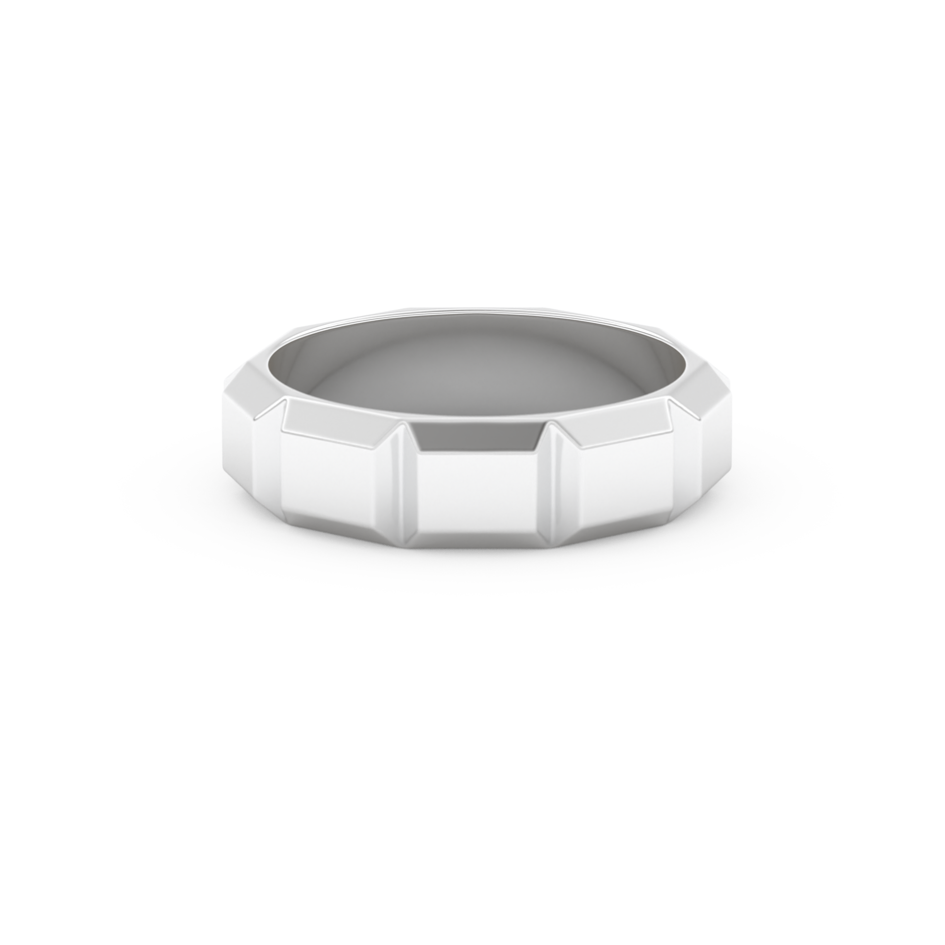 Patterned Men's Wedding Band