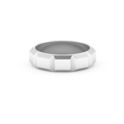 Patterned Men's Wedding Band