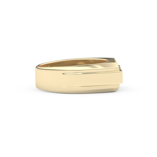 0.536 TCW Princess Lab Grown Diamond Men's Wedding Band