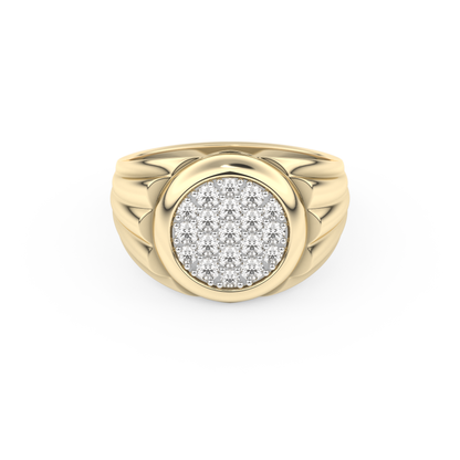 0.417 TCW Round Lab Grown Diamond Men's Wedding Band
