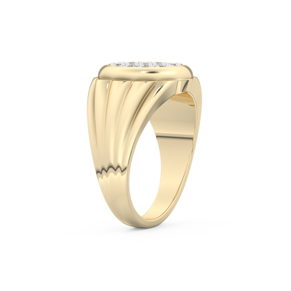 0.417 TCW Round Lab Grown Diamond Men's Wedding Band