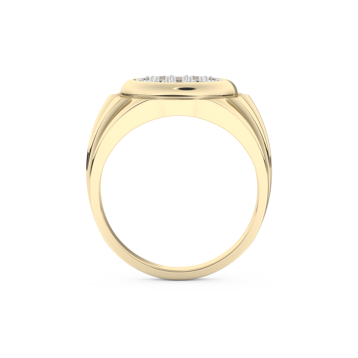 0.417 TCW Round Lab Grown Diamond Men's Wedding Band