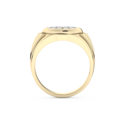 0.417 TCW Round Lab Grown Diamond Men's Wedding Band