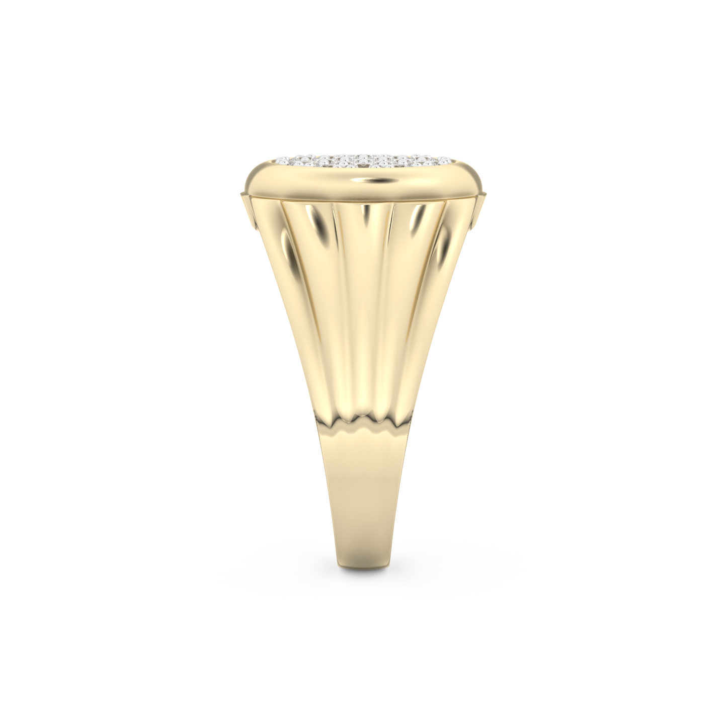 0.417 TCW Round Lab Grown Diamond Men's Wedding Band
