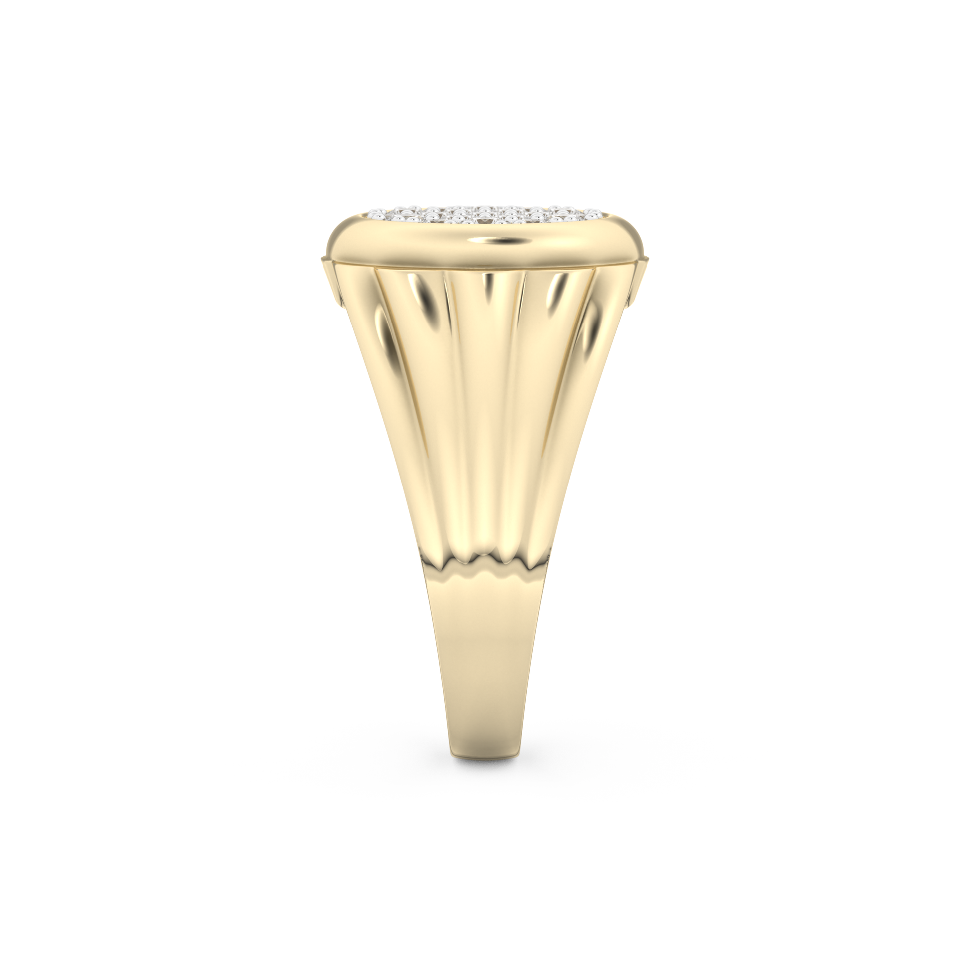 0.417 TCW Round Lab Grown Diamond Men's Wedding Band
