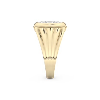 0.417 TCW Round Lab Grown Diamond Men's Wedding Band