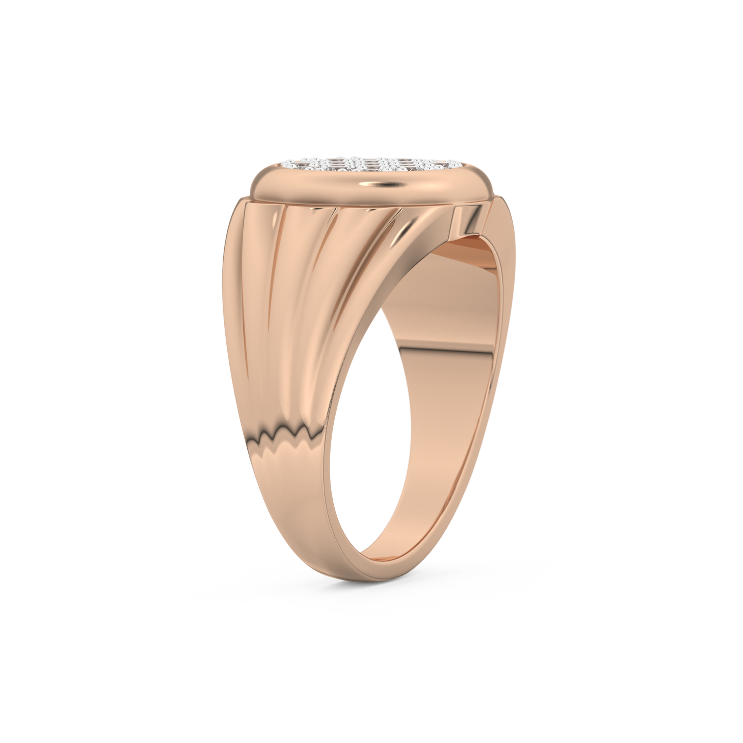 0.417 TCW Round Lab Grown Diamond Men's Wedding Band