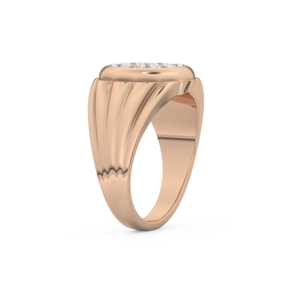 0.417 TCW Round Lab Grown Diamond Men's Wedding Band