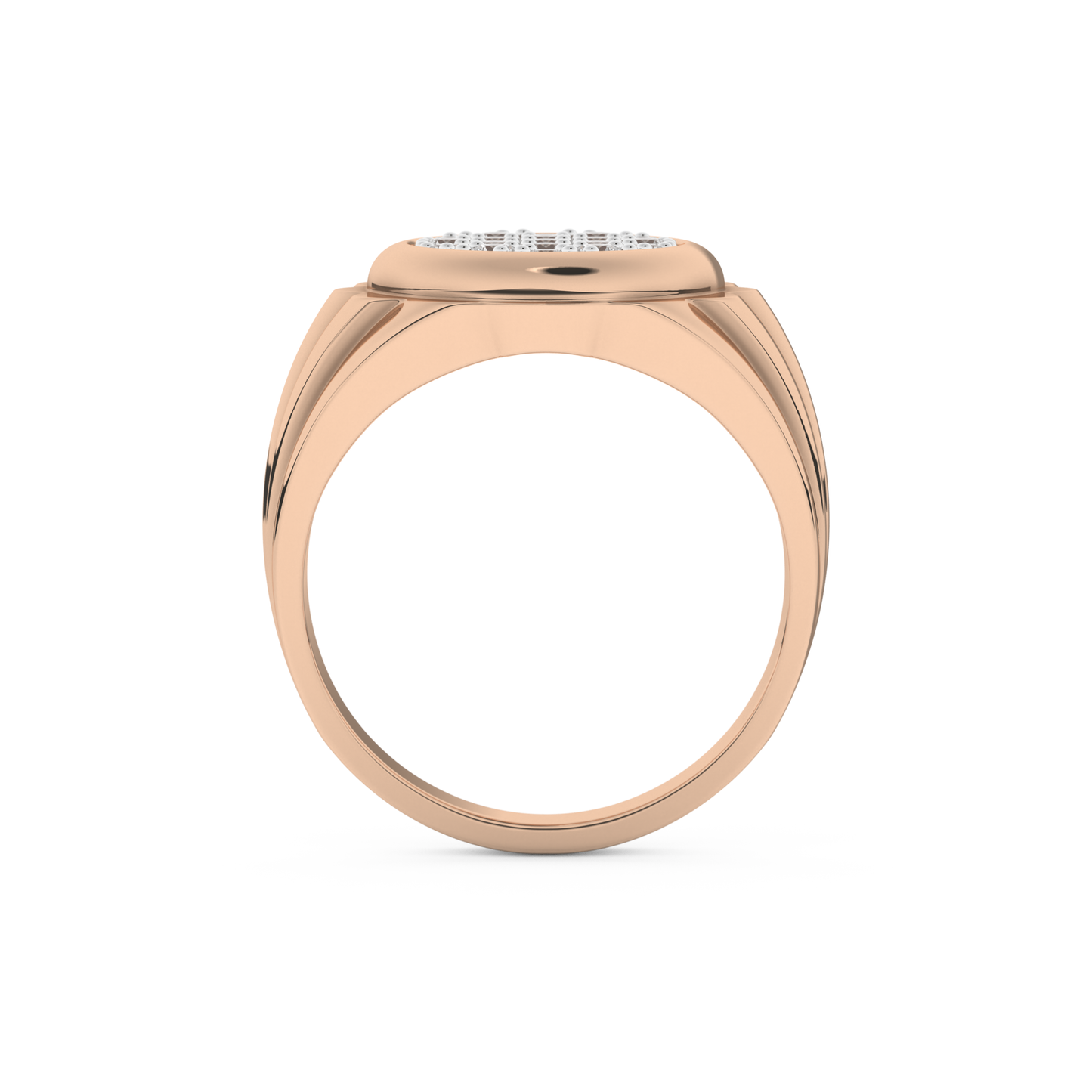 0.417 TCW Round Lab Grown Diamond Men's Wedding Band
