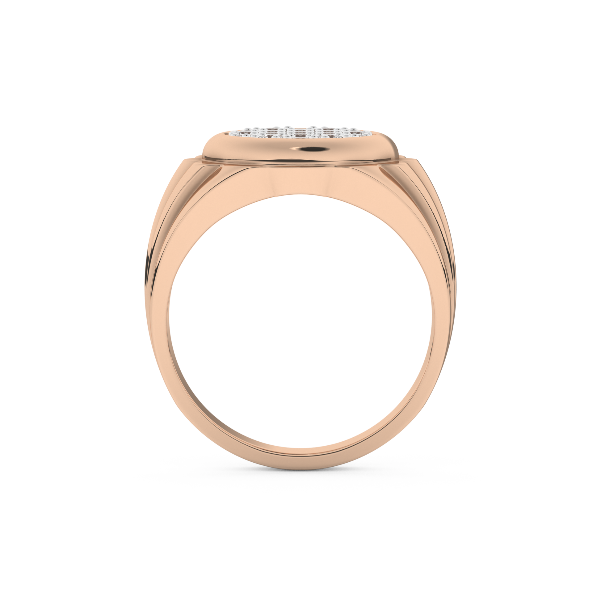 0.417 TCW Round Lab Grown Diamond Men's Wedding Band