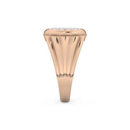 0.417 TCW Round Lab Grown Diamond Men's Wedding Band