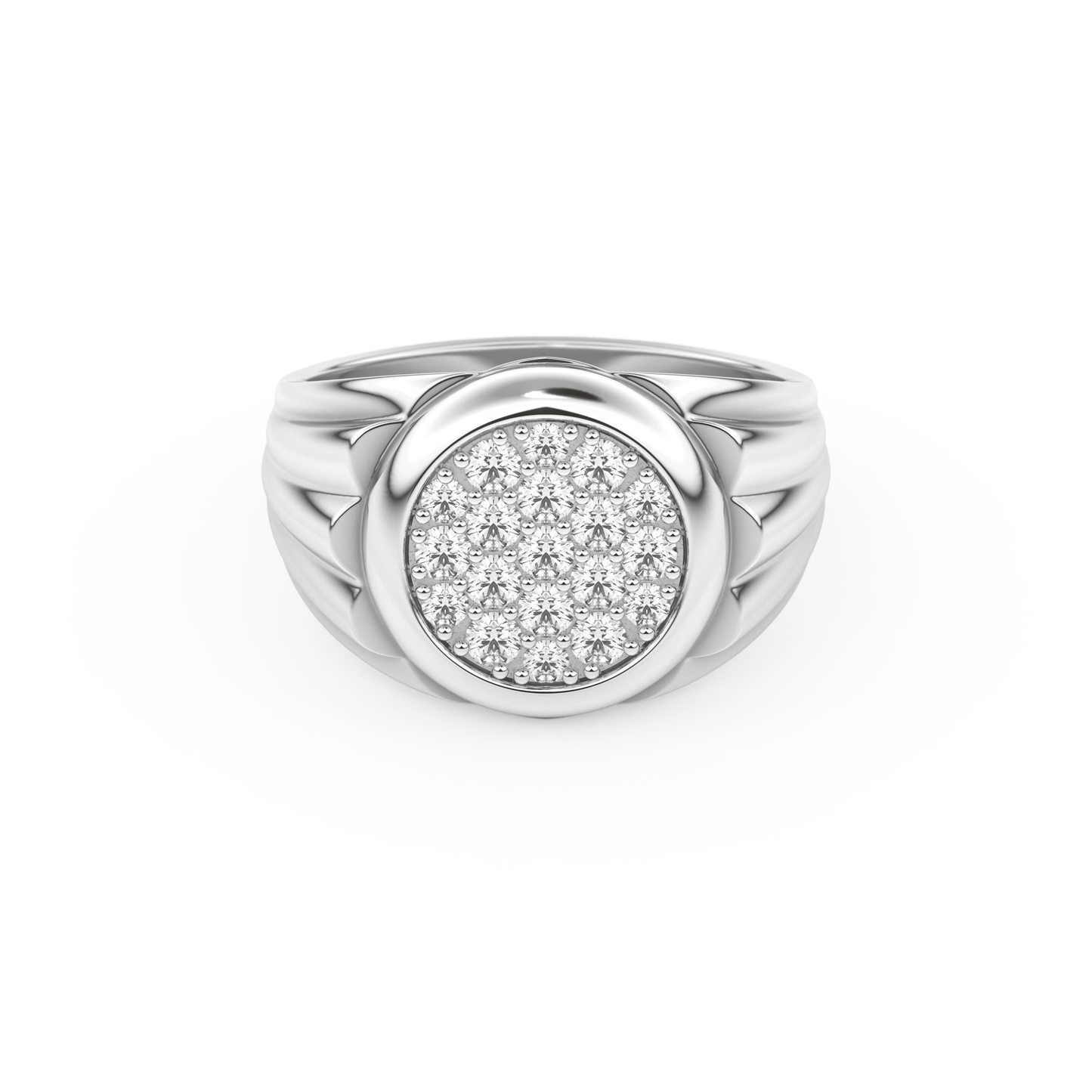 0.417 TCW Round Lab Grown Diamond Men's Wedding Band