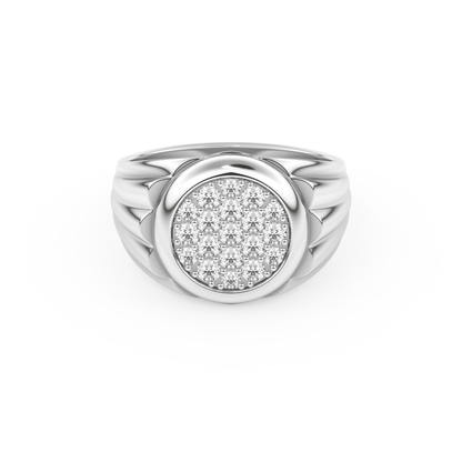 0.417 TCW Round Lab Grown Diamond Men's Wedding Band