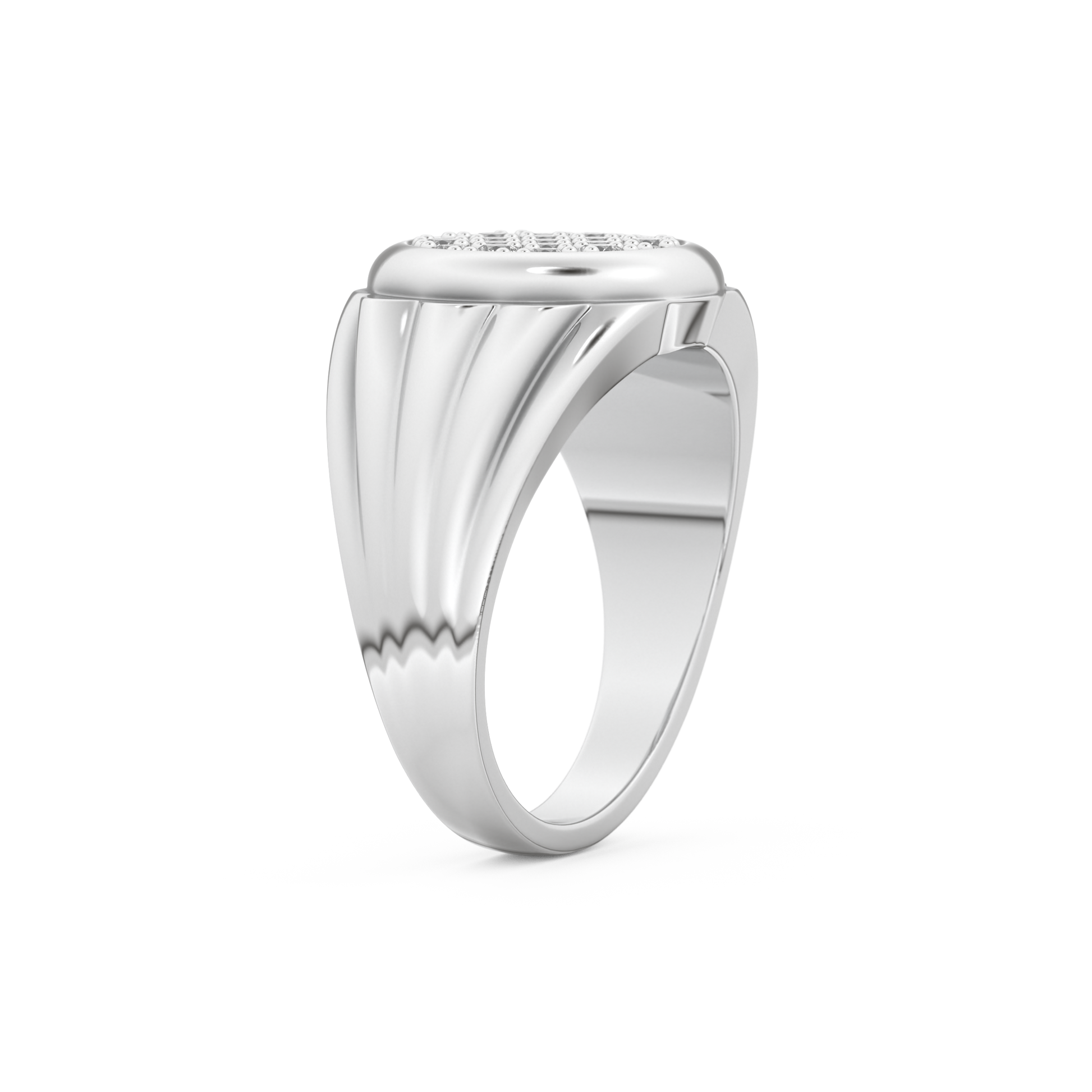 0.417 TCW Round Lab Grown Diamond Men's Wedding Band