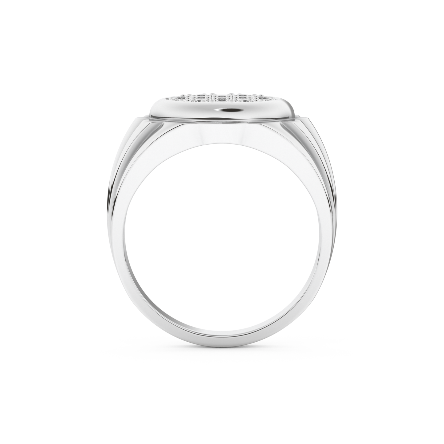 0.417 TCW Round Lab Grown Diamond Men's Wedding Band