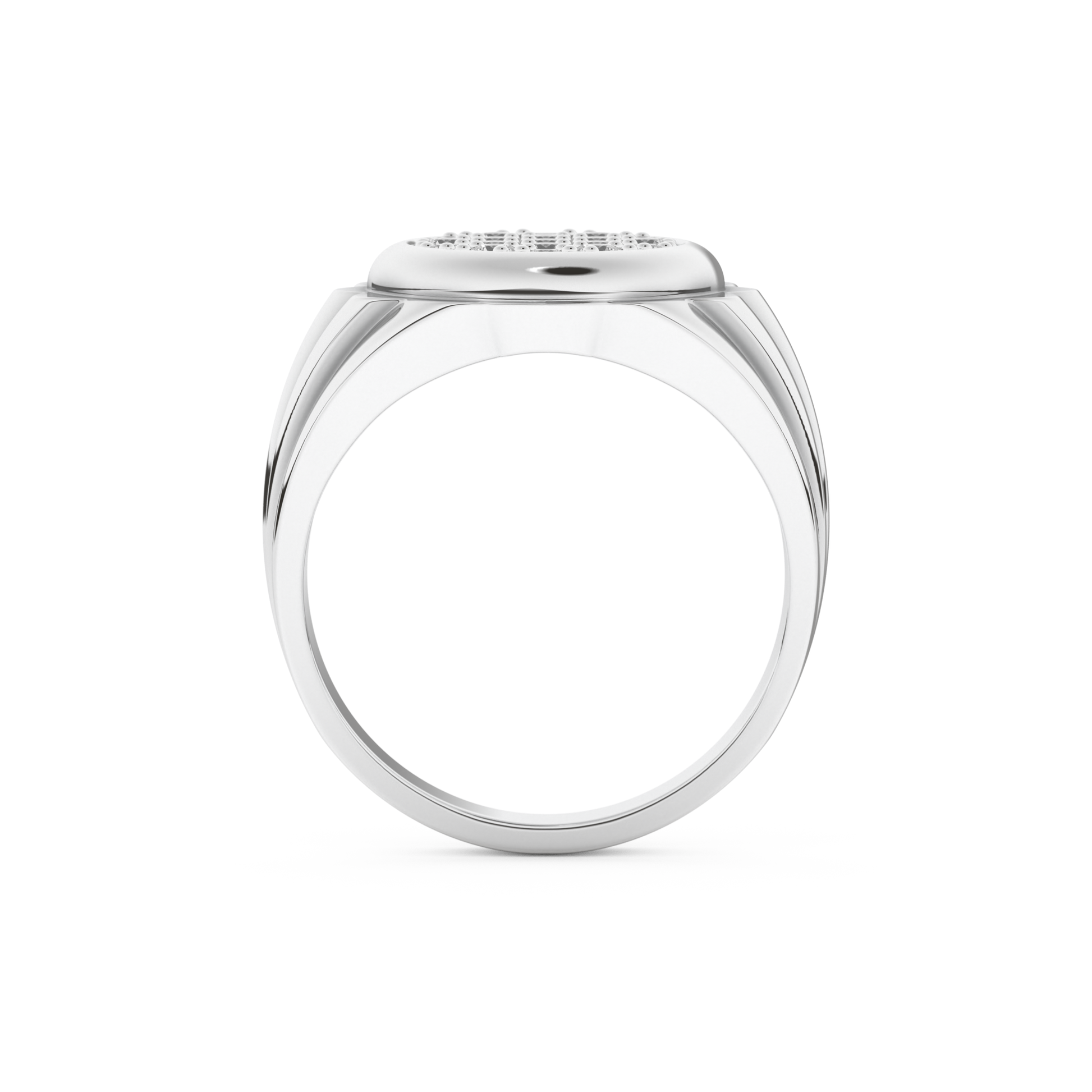 0.417 TCW Round Lab Grown Diamond Men's Wedding Band