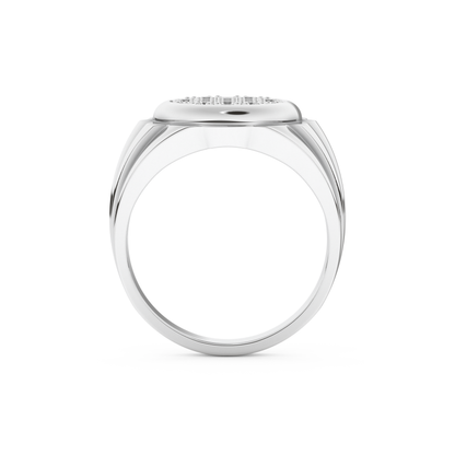 0.417 TCW Round Lab Grown Diamond Men's Wedding Band