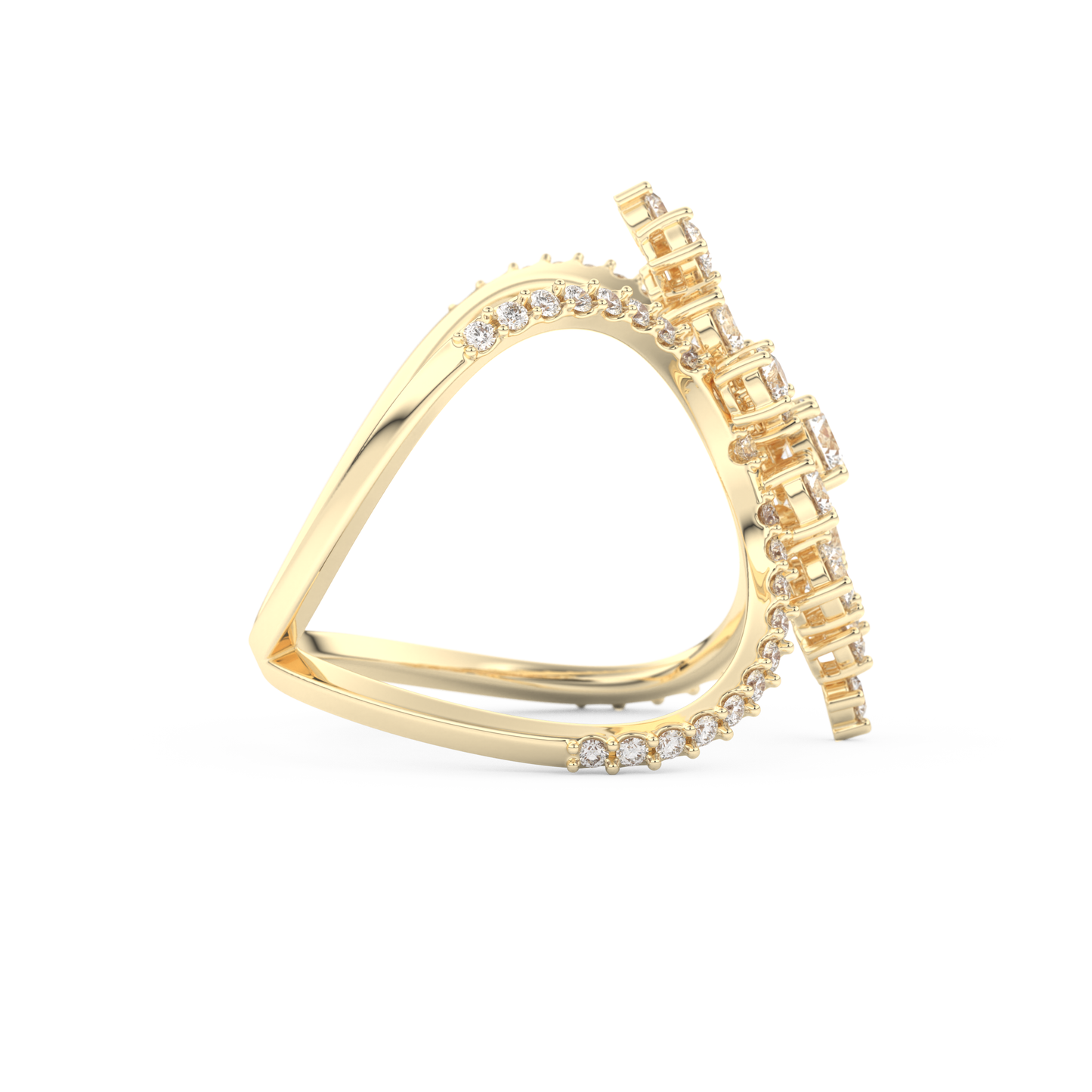 0.645 TCW Round Lab Grown Diamond Wedding Band