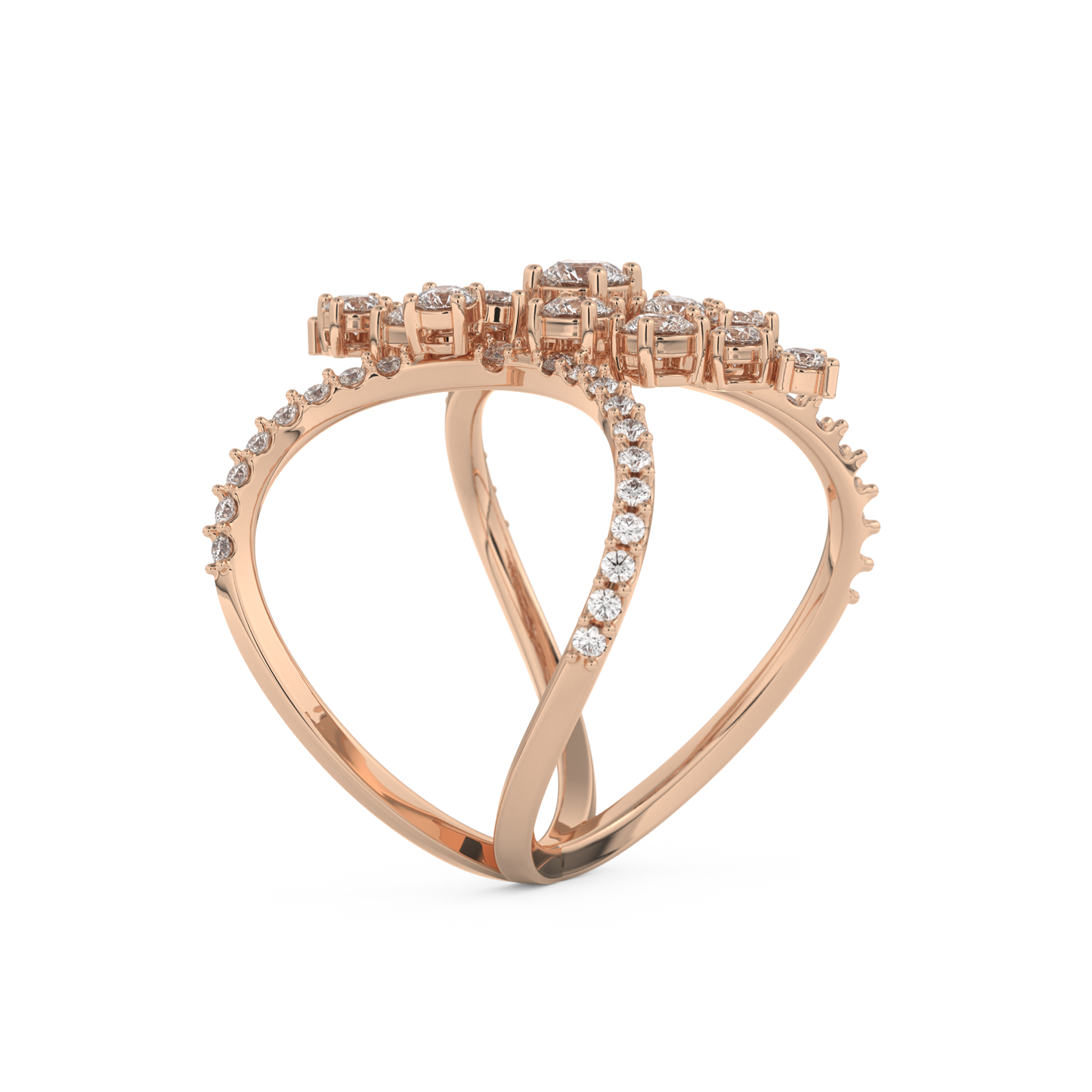 0.645 TCW Round Lab Grown Diamond Wedding Band