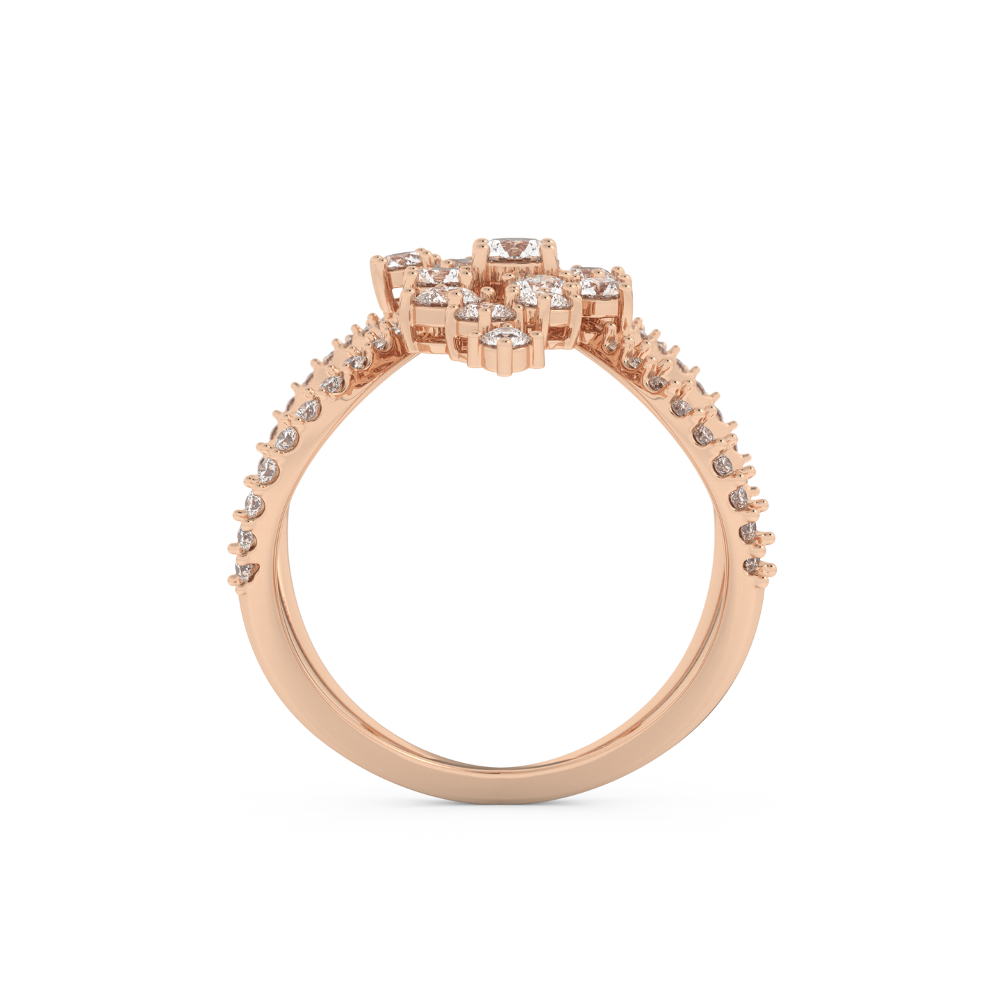 0.645 TCW Round Lab Grown Diamond Wedding Band