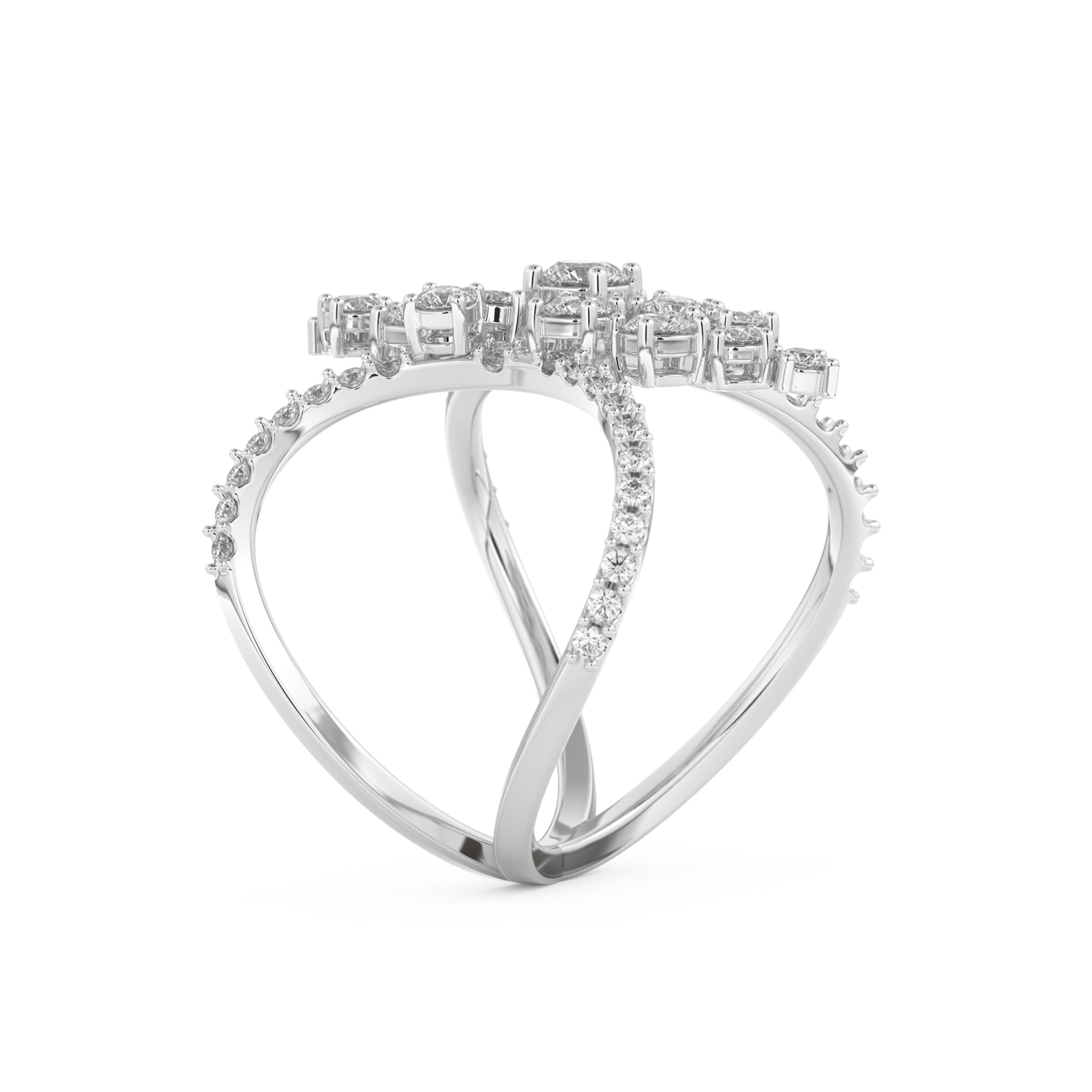 0.645 TCW Round Lab Grown Diamond Wedding Band