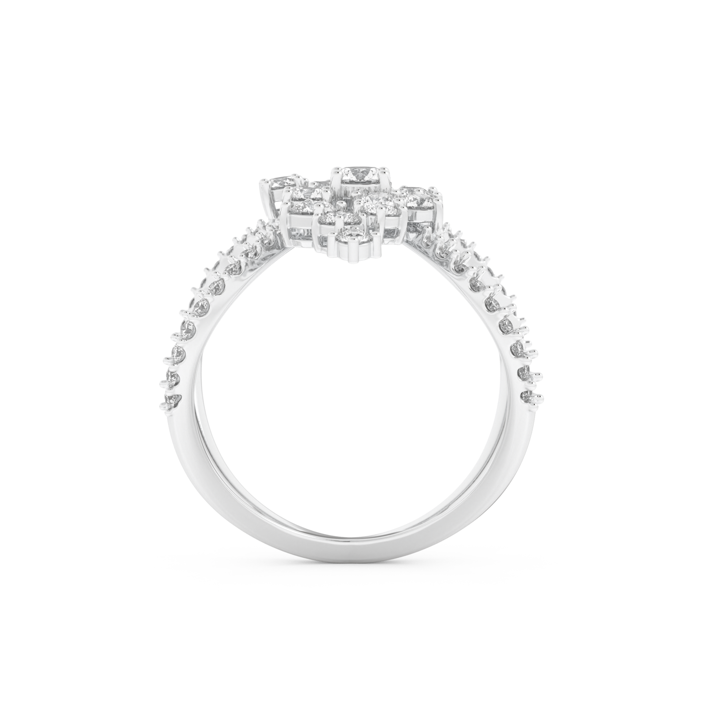 0.645 TCW Round Lab Grown Diamond Wedding Band